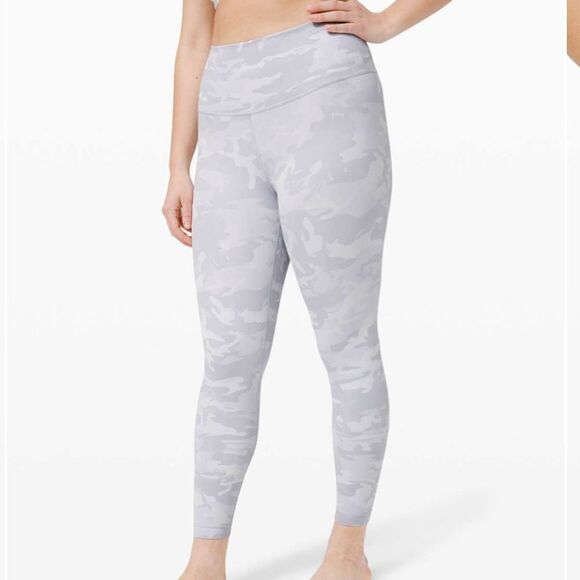lululemon athletica Pants - LULULEMON Wunder Under High Rise Tight 25" Luxtreme Gray Camo Size 8